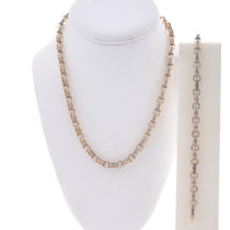 Sterling Gold Chain Cable Link Necklace 49019