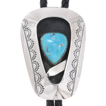 Vintage Turquoise Shadowbox Bolo Tie