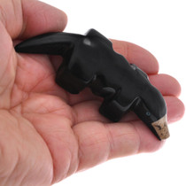 Zuni Fetish Platypus Hand Carved Jet Desert Jasper 49053