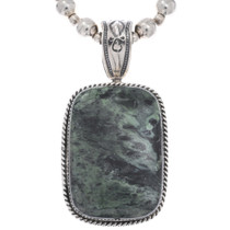 Variscite Sterling Silver Statement Pendant 49077