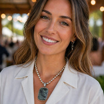 Variscite Statement Sterling Pendant 49077