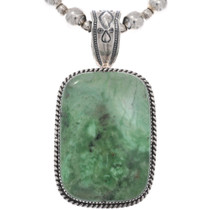Chrysotine Sterling Silver Large Rectangle Pendant 49078
