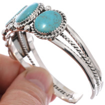 Sterling Silver Turquoise Native American Bracelet 49080