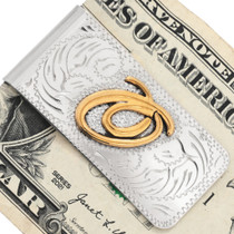 Western Engraved Initial Money Clip 49086