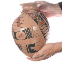 Hand Painted Mata Ortiz Vase Paquimé Pueblo Designs Southwest Art Decor 49091