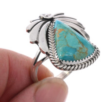 Navajo Sterling Silver Turquoise Ring 49112