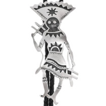 Sterling Silver Kachina Bolo Tie 49167