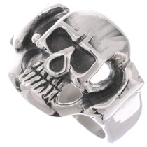 Mean Skull Biker Ring 50052