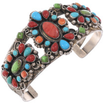 Vintage Spiny Oyster Turquoise Cuff Bracelet 49187