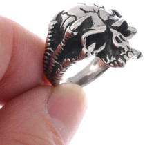 Dragon Claw Crushing Demon Skull Ring 50078