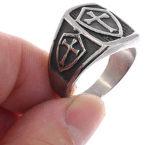 Crusade Shield Cross Ring 50079