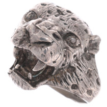 Sterling Silver Jaguar Ring 50085