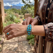 Arizona Turquoise Bracelet Navajo Made 49195