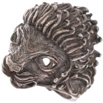Sterling Silver Babylonian Lion Ring 50090