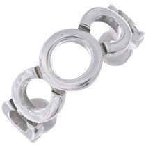 Open Work Circle Aluminum Bracelet 50108