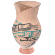 Mata Ortiz Pottery Vase Sculpted Lip 49223