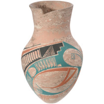 Mata Ortiz Marble Pottery Vase by Victor Reyes 0009