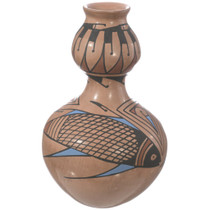 Polychrome Fish Motif Traditional Mata Ortiz Pottery by Lucie Soto 0063