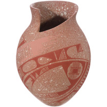 Mata Ortiz Pottery Southwest Decor Sculpted Lip Vase 49242
