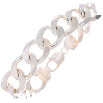 Heavy Gauge Sterling Silver Cuban Link Bracelet 50143
