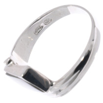 Size 7 Ammolite Ring Sterling Silver 50152