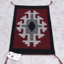 Traditional Vintage Hand Woven Ganado Red Navajo Rug 1.3ft x 1ft 0215