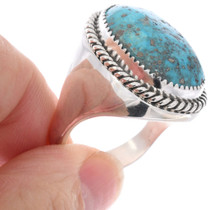 Mens Kingman Turquoise Ring Sterling Silver Limited Quantity 1966