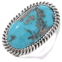 Southwest Native American Turquoise Mens Ring 49276