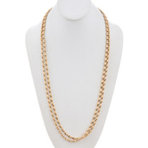 Vintage Gold Tone Beaded Necklace