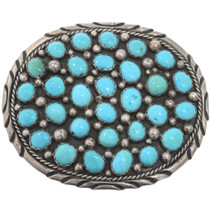 Old Pawn Turquoise Belt Buckle 49291