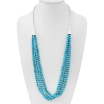 Natural Sonoran Gold Turquoise Necklace 49299