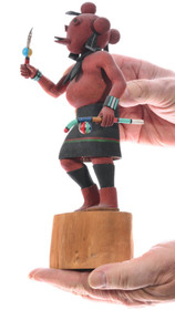 Authentic Hopi Made Kachina Traditional Mudhead 49383