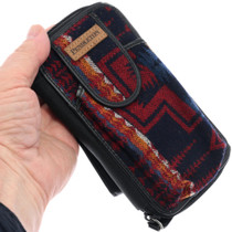 Blue Wool Pendleton Phone Case Wallet 0633