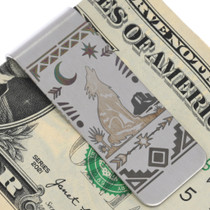 Stainless Steel Coyote Money Clip 49425