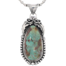 Southwest Sterling Silver Turquoise Pendant