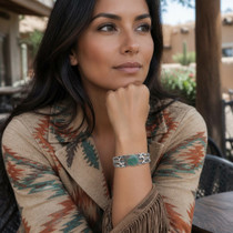 Southwest Old Pawn Turquoise Bracelet Womens 49477