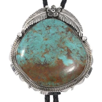 Large Real Turquoise Bolo Tie 49530