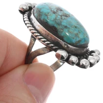 Classic Navajo Turquoise Ring 49572