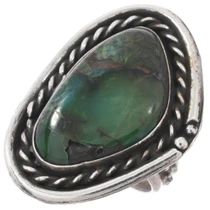 Vintage Green Turquoise Ring 49573