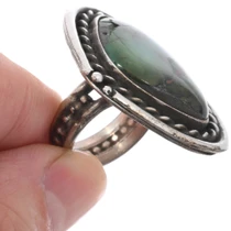 Sterling Silver Old Pawn Turquoise Ring 49573