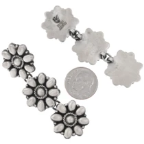Sterling Silver Cluster Earrings Post Artist Hallmark 49599