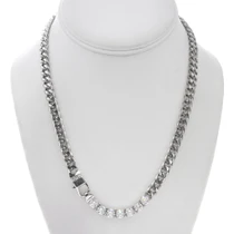 18" Cuban Link Diamond Necklace 50257