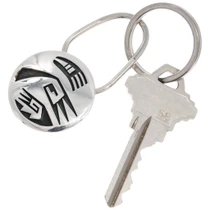 Sterling Silver Hopi Pueblo Design Key Chain 50291