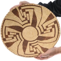 Vintage Hand Coiled Native American Basket 49752