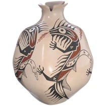 Polychrome Dragon Design Mata Ortiz Pottery 49764