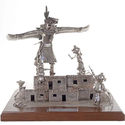 Handmade Sterling Kachina Display 22108 Handmade Sterling Kachina Display 22108