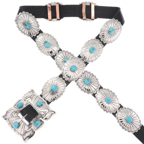 Kingman Turquoise Concho Belt 22946