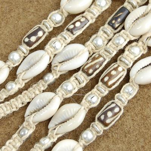 Wholesale Lot of 12 Cowrie Shell Bead 19 inch Long Strands 1 Wholesale Lot of 12 Cowrie Shell Bead 19 inch Long Strands 1