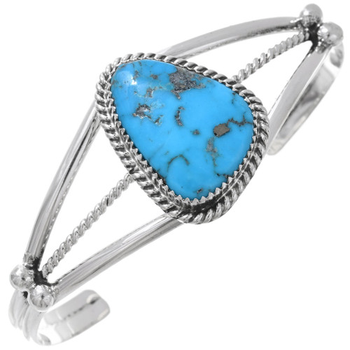 Navajo Turquoise Silver Bracelet 23293