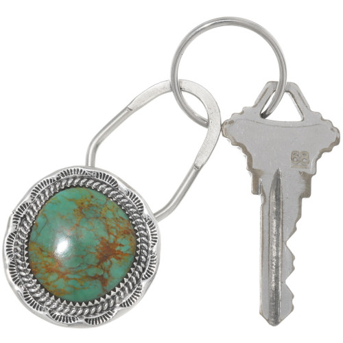 Turquoise Sterling Silver Key Ring 25084